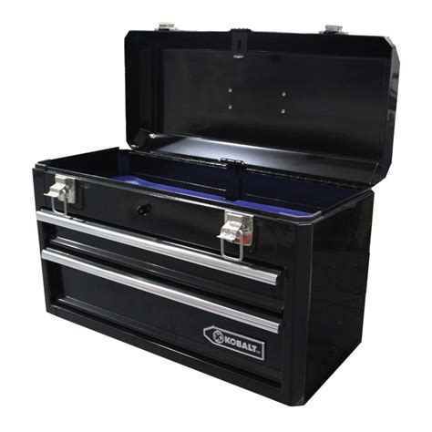 kobalt 20.6 in lockable black steel tool box|kobalt replacement tool box.